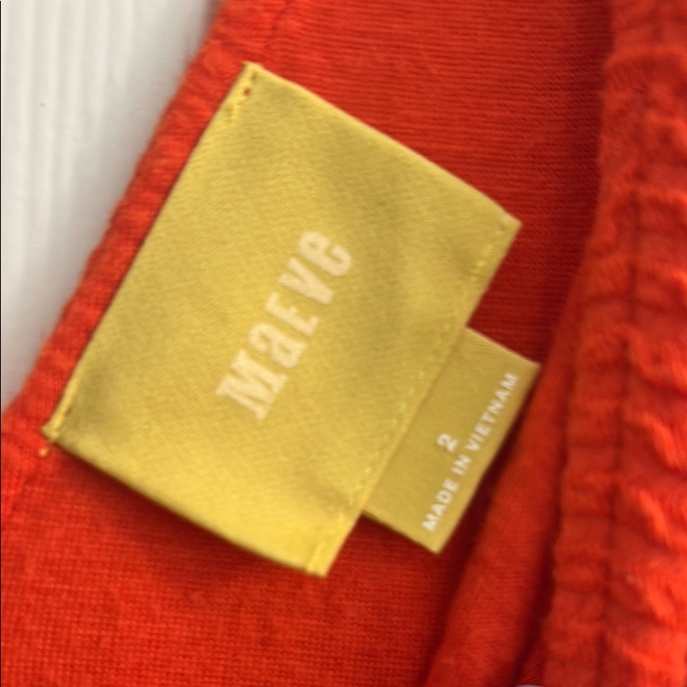 Maeve Vibrant Orange Mini Dress from anthropology - Picture 4 of 6